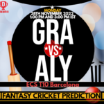 GRA vs ALY Dream11 Prediction, Fantasy Cricket Tips, Pitch Report, Player Stats, Fancode ECS T10 Barcelona 2022